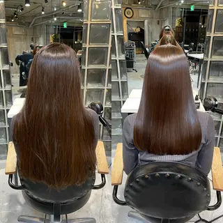 ミディアム 🦊巻ける縮毛矯正 橋本逸誠のヘアスタイル