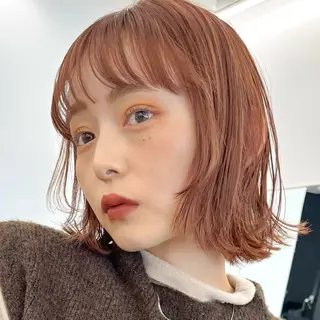 ショート カラー 暖色/艶髪/ボブ/ ショート/Ayaのヘアスタイル