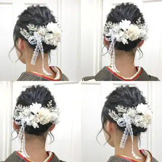 ショート カラー パーマ ヘアアレンジ メンズ キッズ ネイル マツエク・マツパ 代表🎀 ふわモテ愛 され髪🩷yumiのヘアスタイル