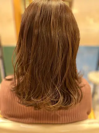 ミディアム へんみ みかのヘアスタイル