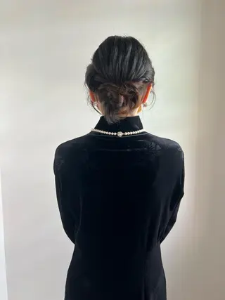 ミディアム ヘアアレンジ io濱川 遥のヘアスタイル