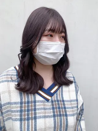 ミディアム カラー ヘアアレンジ yuka .のヘアスタイル