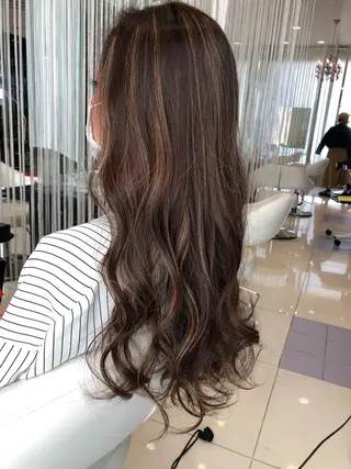 セミロング カラー ヘアアレンジ 大塚 貴之のヘアスタイル