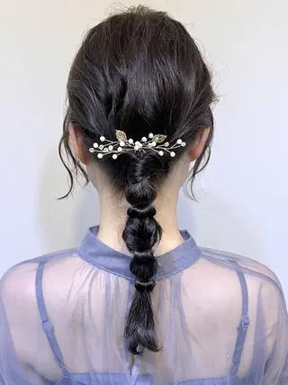 ヘアアレンジ 🤍ヘアセット.ヘア アレンジ湯山詩織🤍のヘアスタイル