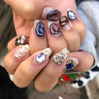 ロング カラー キッズ ネイル マツエク・マツパ 福田 加奈のネイルデザイン