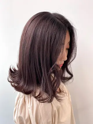 ミディアム カラー Unami MIHA☘️*゜のヘアスタイル