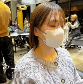 ショート 縮毛矯正・似合わせ タナカ レイヤのヘアスタイル