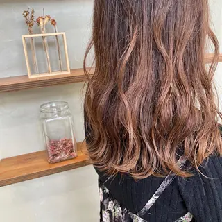 セミロング カラー 【美髪矯正特化】 ズケヤマのヘアスタイル