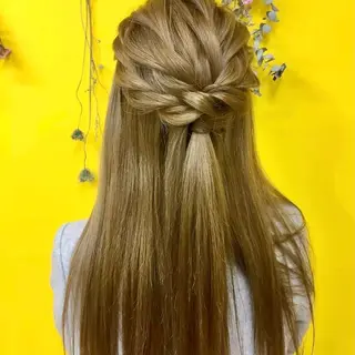 ロング ヘアアレンジ hair make salon m所属・aira𓂃𓈒𓏸 新宿ヘアセット🪽のヘアスタイル