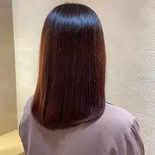 セミロング 新宿/韓国ヘア 中明度カラー/かやのヘアスタイル