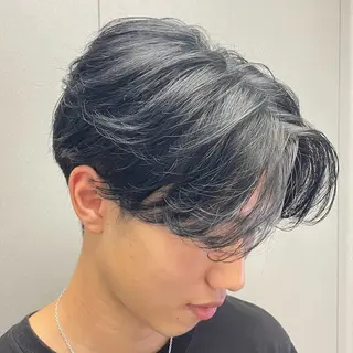 ミディアム カラー ヘアアレンジ メンズ fifth 石川 凪のヘアスタイル