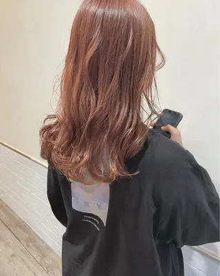 セミロング カラー 空きあり💛 miho  大国町のヘアスタイル