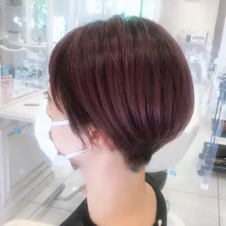 ショート 艶髪✨髪質改善カラー 楠本浩子のヘアスタイル