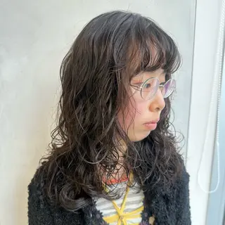 パーマ デザインカラー/パー マ🦖外岡咲希🦖のヘアスタイル