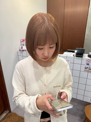 ショート カラー HACCH （ハッチ）所属・🪼ボブ/ミニボブ レイヤーボブ🪼のヘアスタイル