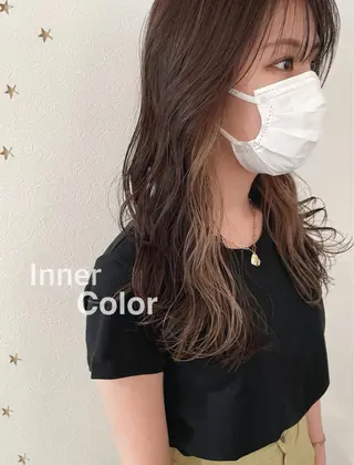 ロング カラー 市川 千夏のヘアスタイル