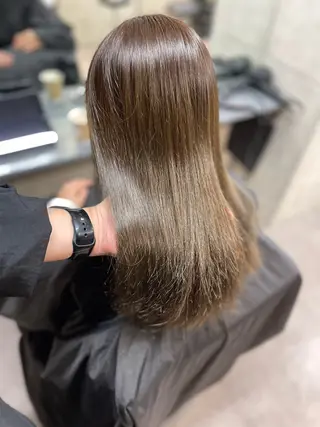 ミディアム カラー 髪質改善/堀江 ケアカラーtoshiのヘアスタイル