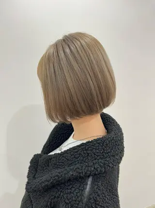 ショート カラー マンツーマン女性 美容師 奏のヘアスタイル