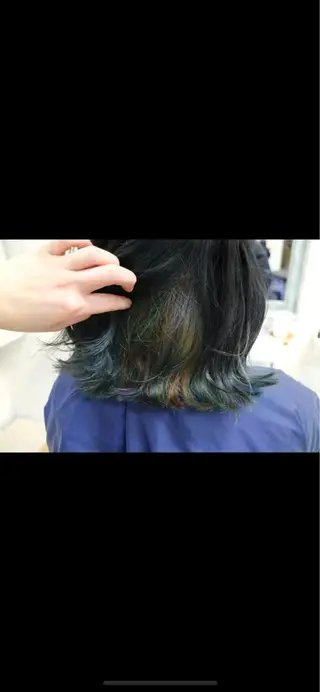 ミディアム カラー 大場 友稀のヘアスタイル