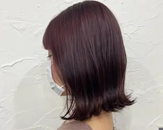 ミディアム 🩷艶カラー 🧡💛リサ🫧のヘアスタイル