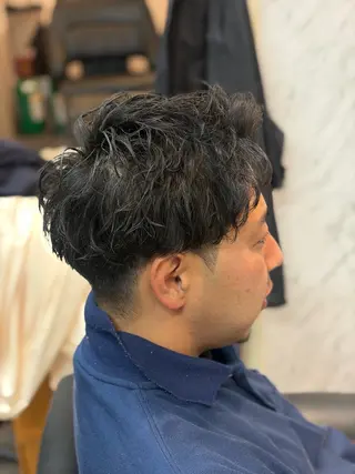 パーマ メンズ メンズ特化/パーマ/ フェードWATARUのヘアスタイル