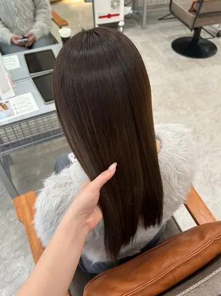 ロング MIDORI🎀 透明感/ベージュのヘアスタイル