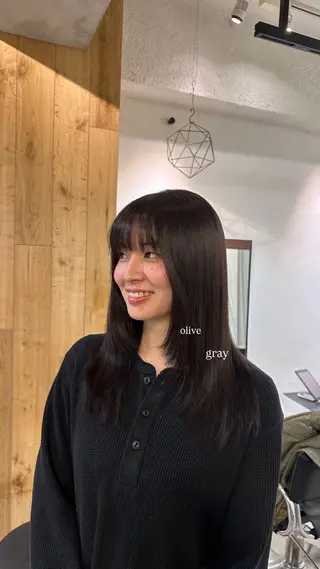 セミロング カラー naturalカラー / Rukaのヘアスタイル