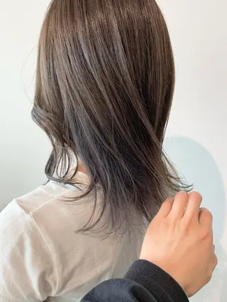 ミディアム カラー 【艶カラー】 STYLE 和泉俊希のヘアスタイル