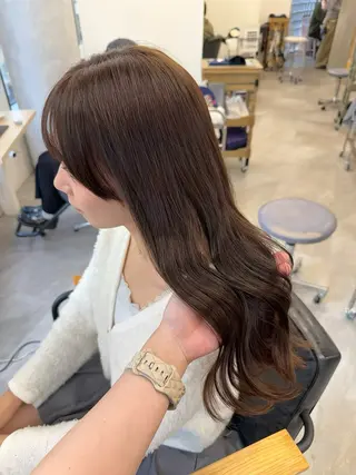 ロング カラー ヘアアレンジ Himawari♡ 柔らかいカラーのヘアスタイル