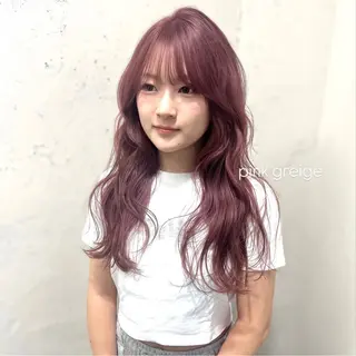 ロング カラー 前川 朋香のヘアスタイル