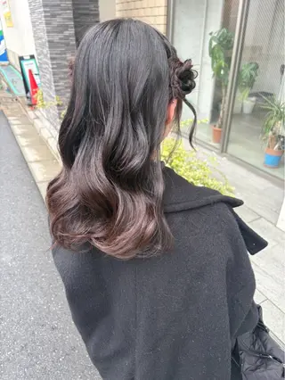 セミロング ヘアアレンジ 美髪× ヘアセット✨Araiのヘアスタイル