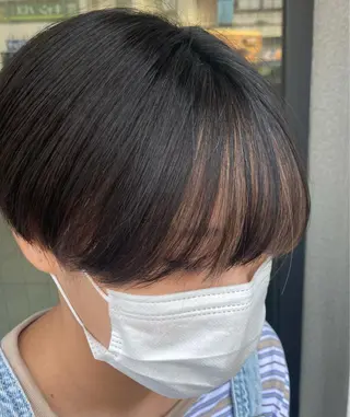 ショート カラー 透明感カラー 板橋　島村美咲のヘアスタイル