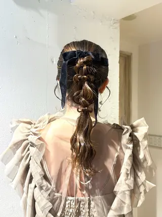 ヘアアレンジ 艶カラー/縮毛矯正/ アレンジ/akaneのヘアスタイル
