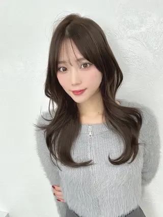 ロング 中顔面短縮 顔まわり新田大翔のヘアスタイル
