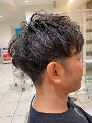 パーマ メンズ メンズパーマ 副店長ユウタのヘアスタイル