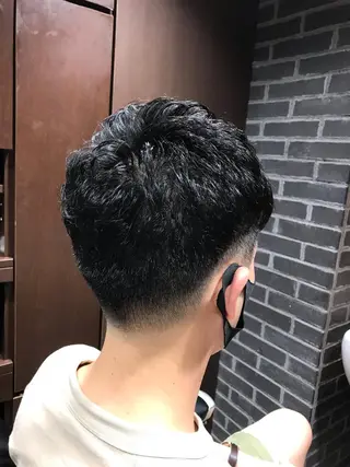 ショート プレミアムバーバー 表参道のヘアスタイル