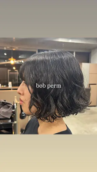 ミディアム パーマ レディース パーマ/ 田中育斗のヘアスタイル