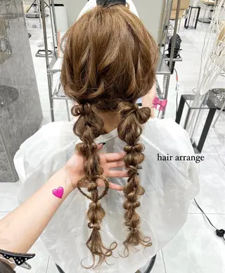 ロング ヘアアレンジ バレイヤージュ/ヘア アレンジ/shionのヘアスタイル