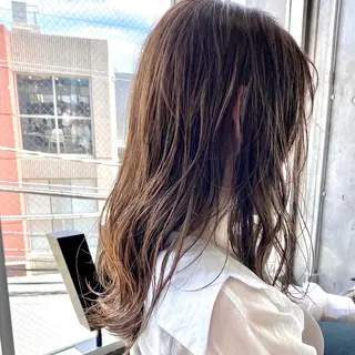 セミロング カラー ヘアアレンジ 【ダメージレス施術】 【透明感】北村 拓也のヘアスタイル