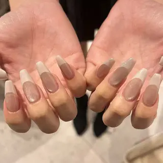 ネイル 🎀kira 長さだし💗モチ最高のネイルデザイン