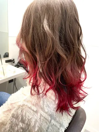 セミロング 大阪 美容師 林のヘアスタイル