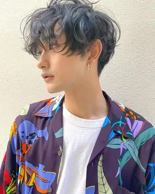 パーマ メンズ キタダ ヒロキのヘアスタイル