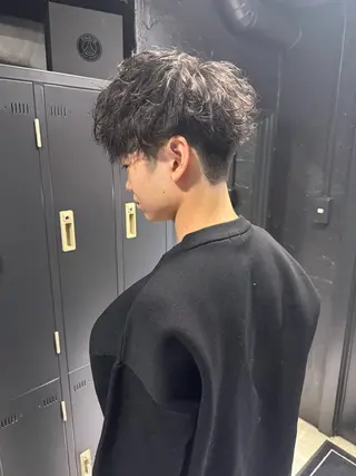 ショート ヘアアレンジ メンズ メンズ専門 美容師✨ アメ村 堀江颯瑛のヘアスタイル