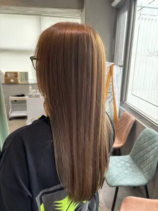 ロング りあの🎀 /暖色カラー🍒のヘアスタイル