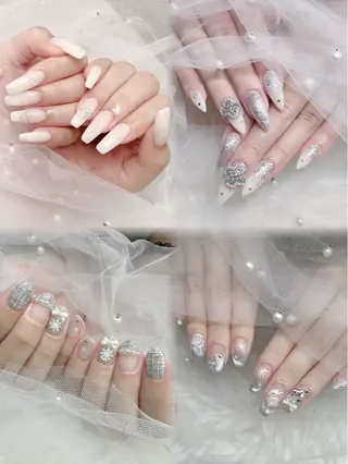 ネイル NON🎀韓国 シンプルワンホン🎀のネイルデザイン