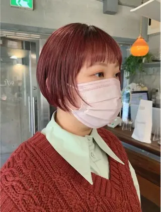 ショート 土田かほ/本日🈳 透明感カラー🍃のヘアスタイル