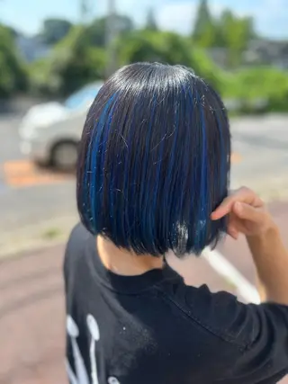 カラー ダブルスキルエクステ /羽エクステ白石宇由のヘアスタイル