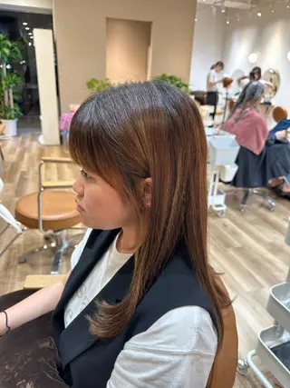 ロング 梅本 夢香のヘアスタイル