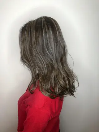 セミロング カラー 🔔支持率NO.1 🔔廣岡慶太のヘアスタイル