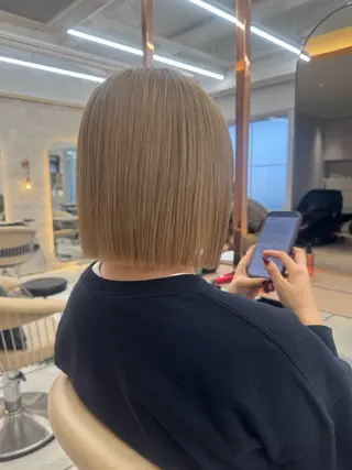 ミディアム ウルフ/レイヤー/ ボブ/大石晴也🦋のヘアスタイル